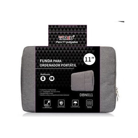 FUNDA PARA ORDENADOR PORTATIL TEMCO 11" GRIS