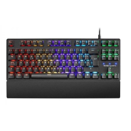 MARS GAMING MKXTKL TECLADO MECANICO - SWITCHES OUTEMU SQ - REPOSAMUÑECAS ERGONOMICO EXTRAIBLE
