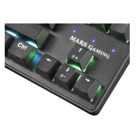 MARS GAMING MKXTKL TECLADO MECANICO - SWITCHES OUTEMU SQ - REPOSAMUÑECAS ERGONOMICO EXTRAIBLE