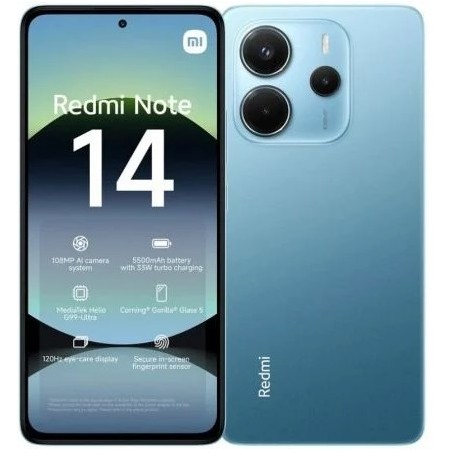 SMARTPHONE XIAOMI REDMI NOTE 14 6GB/ 128GB/ 6.67"/ AZUL