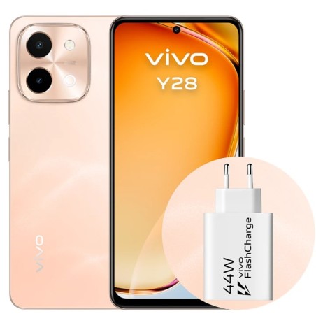 VIVO Y28 6.68" 4Gb(+4) 128Gb Orange + Cargador 44W