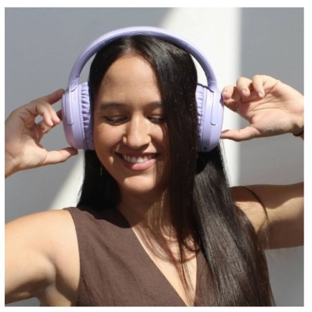 Energy Sistem Hush Auriculares Bluetooth 5.4 - Cancelacion Activa de Ruido - Conexion Multipunto - Color Lavanda